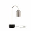 Lighting Business Karleigh Marble Stone Base & Metal Table Lamp, Stainless Steel LI3645384